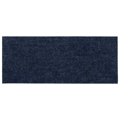 Tappetini per scale autoadesivi 30 pz 60x25 cm blu navy rettangolari | homemem39