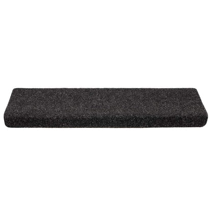 Tappetini per scale autoadesivi 20 pz 65x21x4 cm neri bordo rettangolare | homemem39
