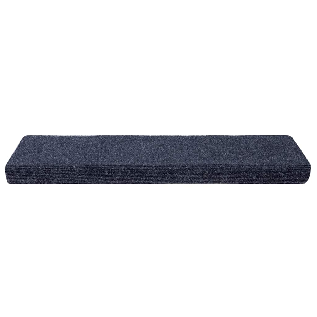 Tappetini per scale autoadesivi 20 pz 65x21x4 cm Antracite Bordo rettangolare | homemem39