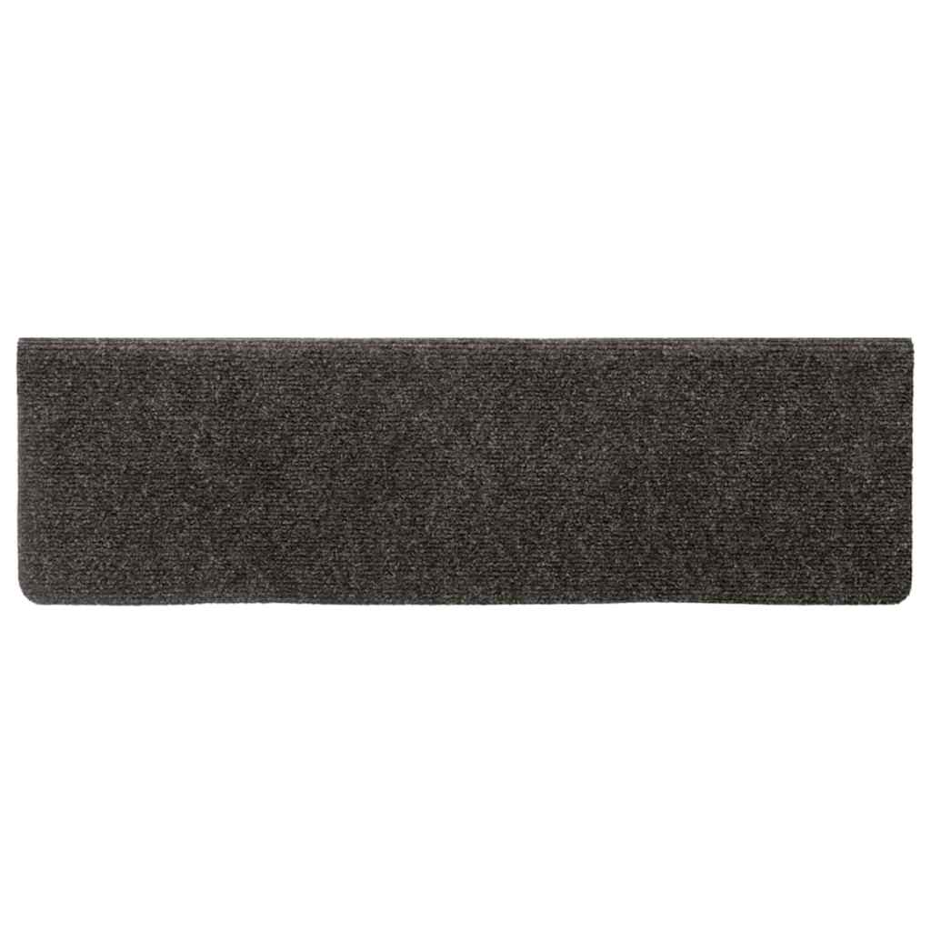 Tappetini per scale autoadesivi 20 pz 65x21x4 cm Antracite