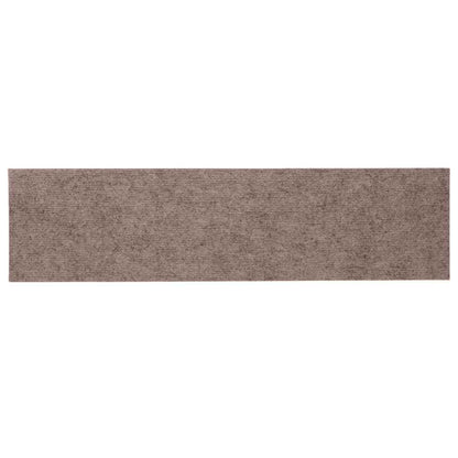 Tappetini per scale autoadesivi 30 pz 76x20 cm marrone chiaro rettangolari