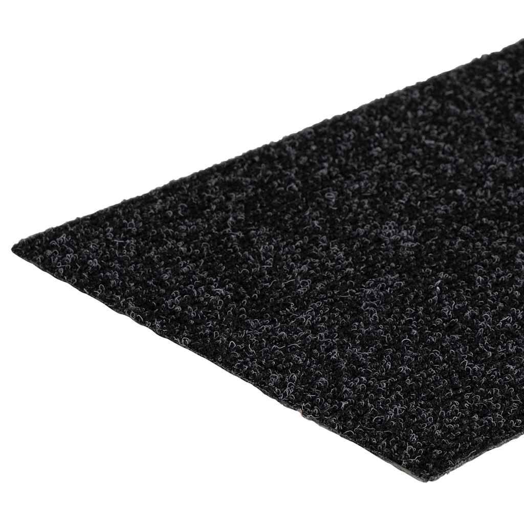 Tappetini per scale autoadesivi 30 pz 76x20 cm neri rettangolari | homemem39