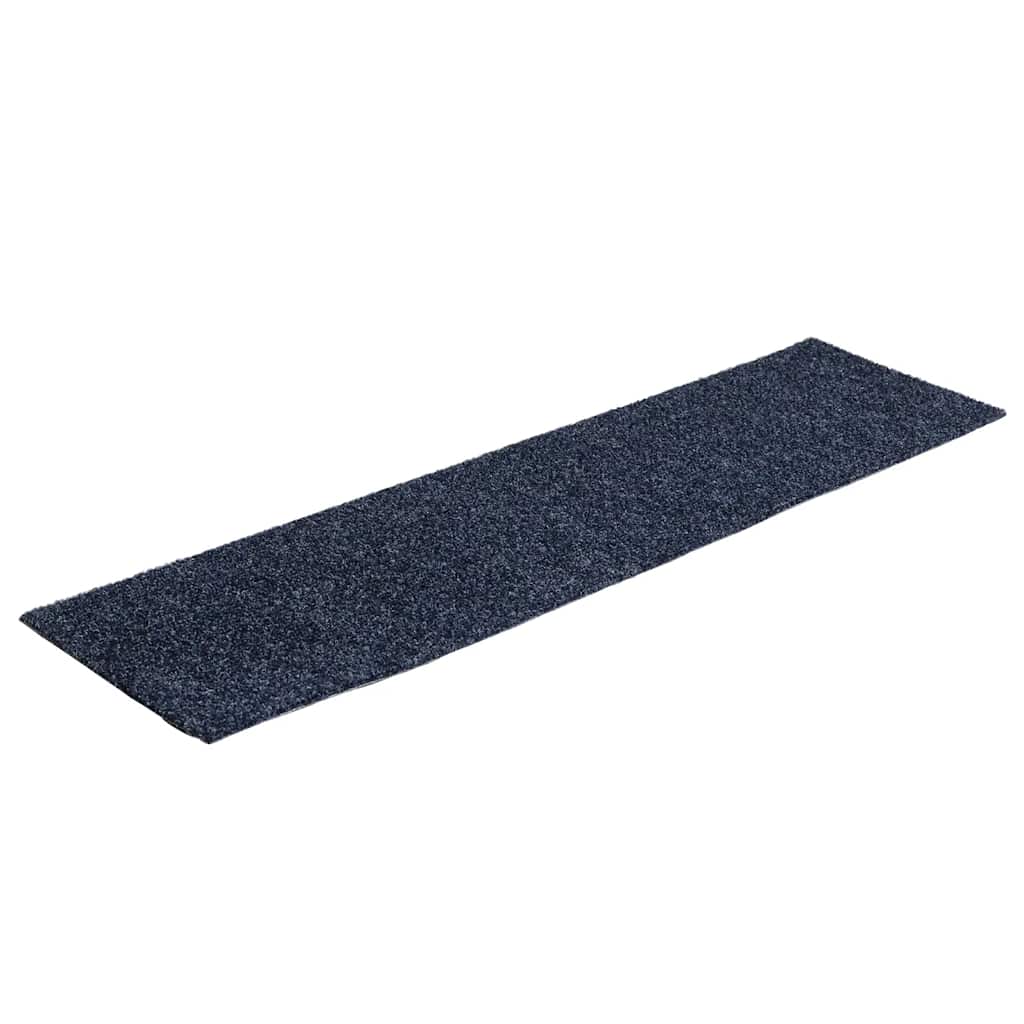 Tappetini per scale autoadesivi 30 pz 76x20 cm Grigio Blu Rettangolari | homemem39