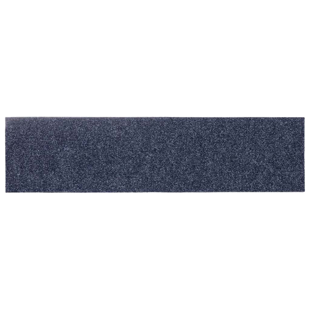 Tappetini per scale autoadesivi 30 pz 76x20 cm Grigio Blu Rettangolari | homemem39