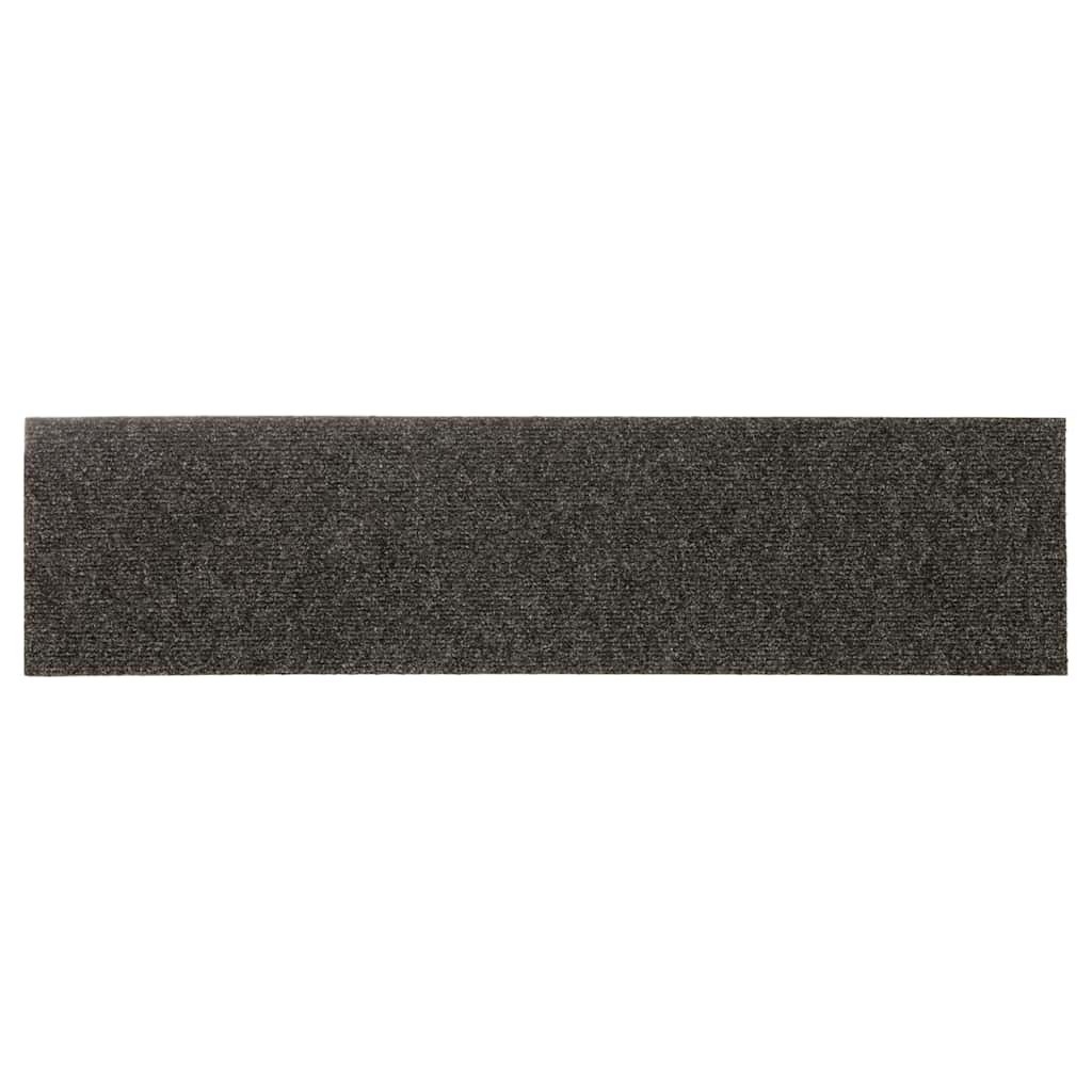 Tappetini per scale autoadesivi 30 pz 76x20 cm antracite rettangolari | homemem39