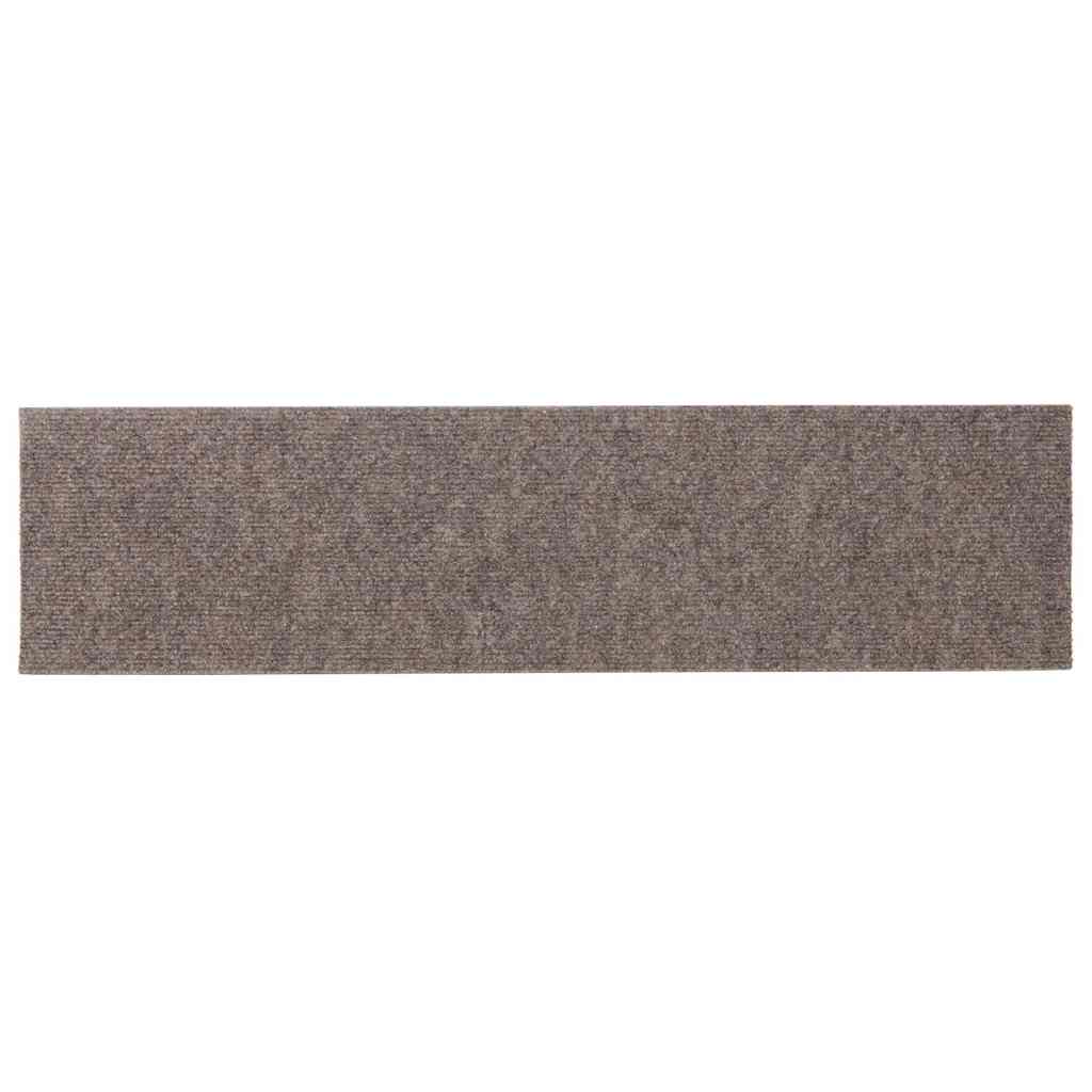 Tappetini per scale autoadesivi 30 pz 76x20 cm Beige Rettangolari | homemem39