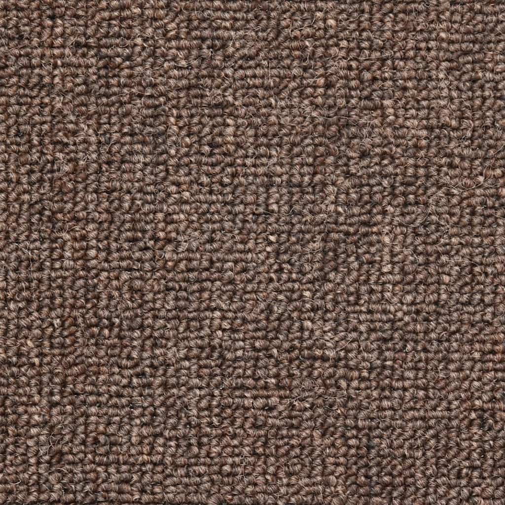 Tappetini per scale 30 pz 56x17x3 cm Marrone caffè Semicircolari