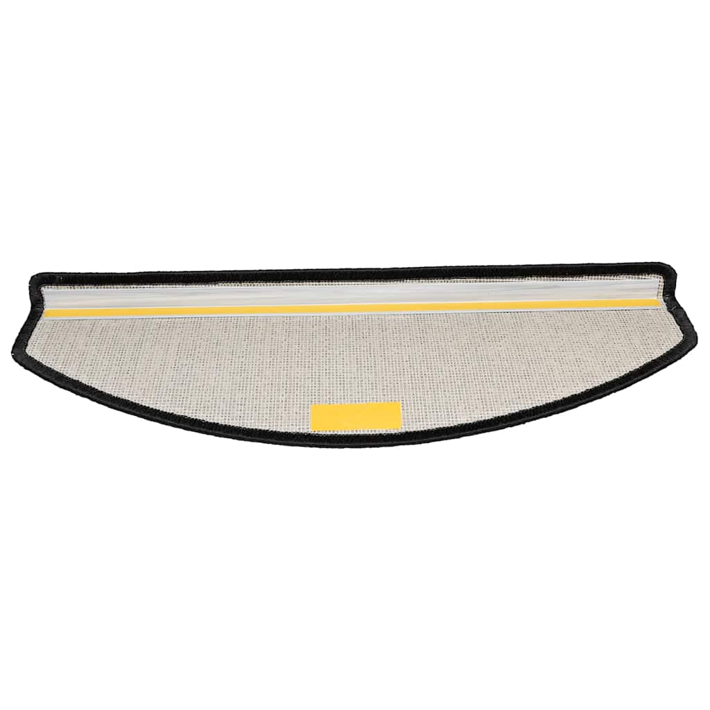 Tappetini per scale 30 pz 65x24x4 cm Antracite Semicircolari Grandi | homemem39