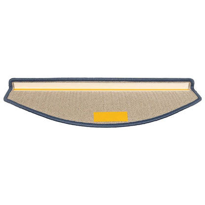 Tappetini per scale 30 pz 65x24x4 cm Grigio chiaro e blu Semicircolari Grandi | homemem39