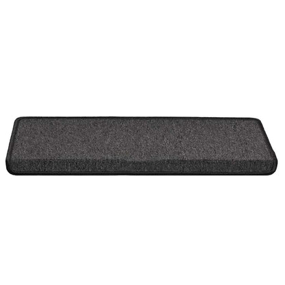 Tappetini per scale 30 pz 65x21x4 cm Antracite Bordo rettangolare | homemem39
