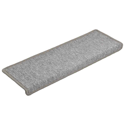 Tappetini per scale 30 pz 65x21x4 cm Grigio chiaro