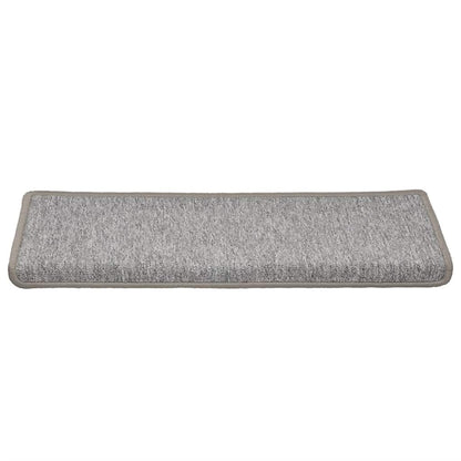 Tappetini per scale 30 pz 65x21x4 cm Grigio chiaro Bordo rettangolare | homemem39