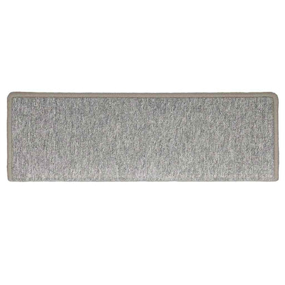 Tappetini per scale 30 pz 65x21x4 cm Grigio chiaro Bordo rettangolare
