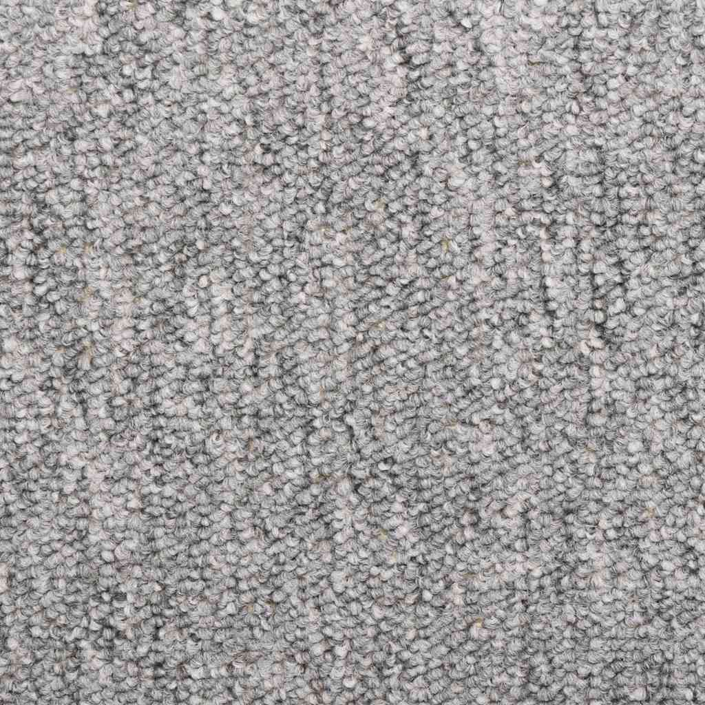 Tappetini per scale 30 pz 65x21x4 cm Grigio chiaro Bordo rettangolare | homemem39