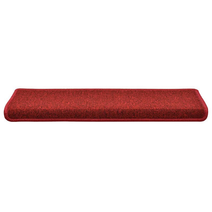 Tappetini per scale 30 pz 65x21x4 cm Rossi rettangolare | homemem39