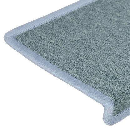 Tappetini per scale 30 pz 65x21x4 cm Blu mare con bordo rettangolare | homemem39