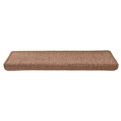 Tappetini per scale 30 pz 65x21x4 cm Marrone Bordo rettangolare | homemem39
