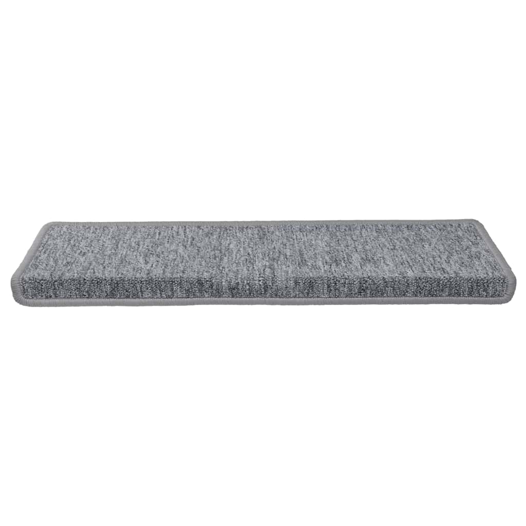 Tappetini per scale 30 pz 65x21x4 cm Grigio chiaro Bordo rettangolare | homemem39