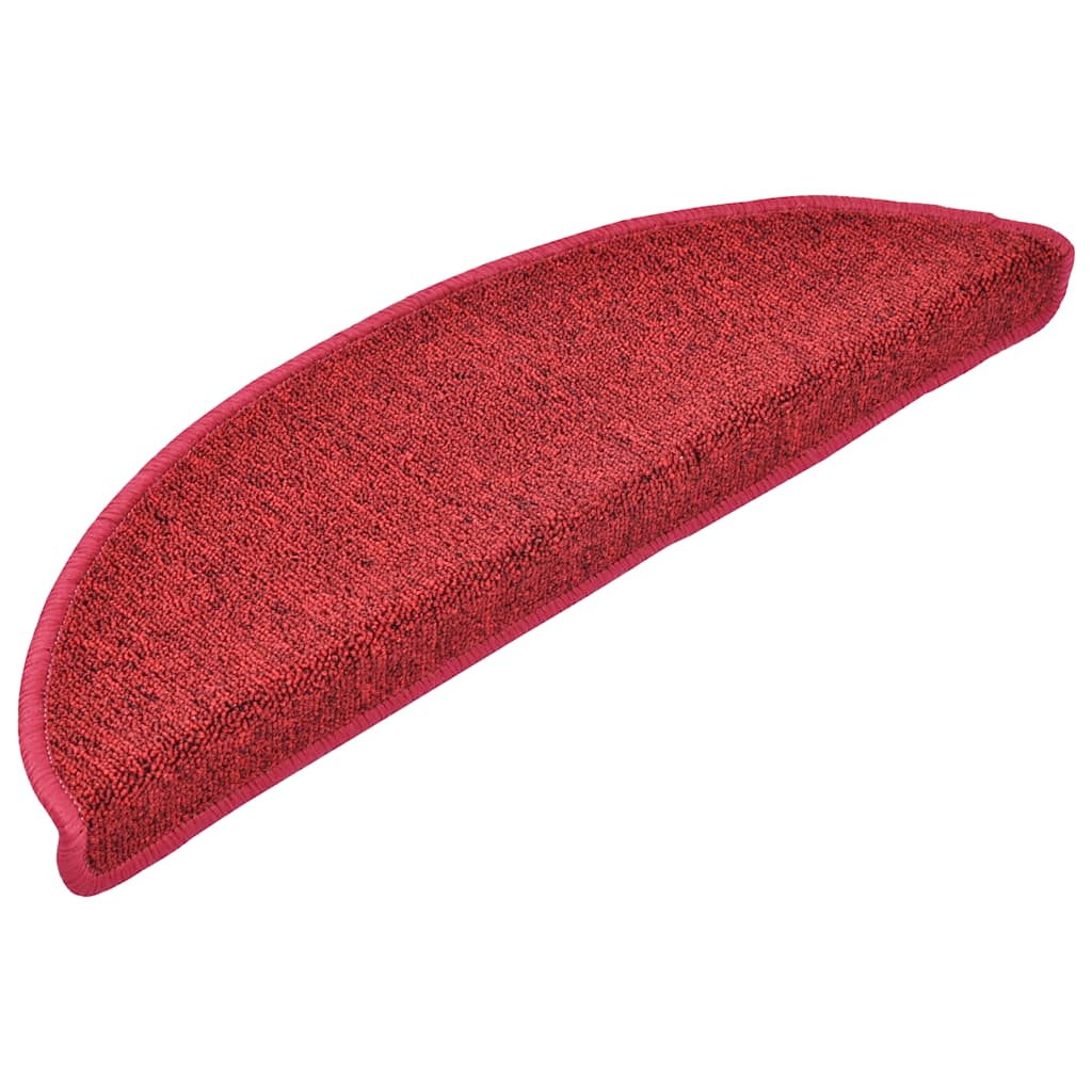 Tappetini per scale 20 pz 56x17x3 cm Rossi semicircolari | homemem39