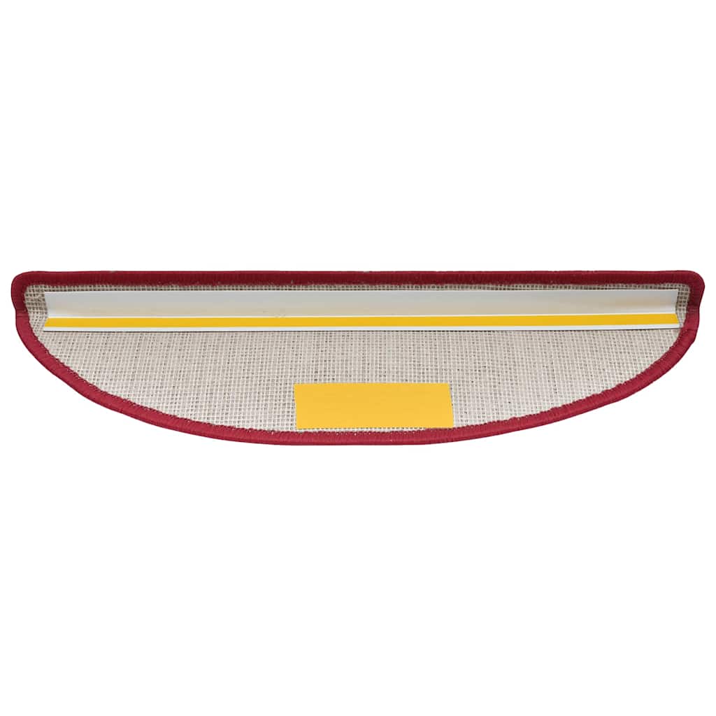 Tappetini per scale 20 pz 56x17x3 cm Rossi semicircolari | homemem39