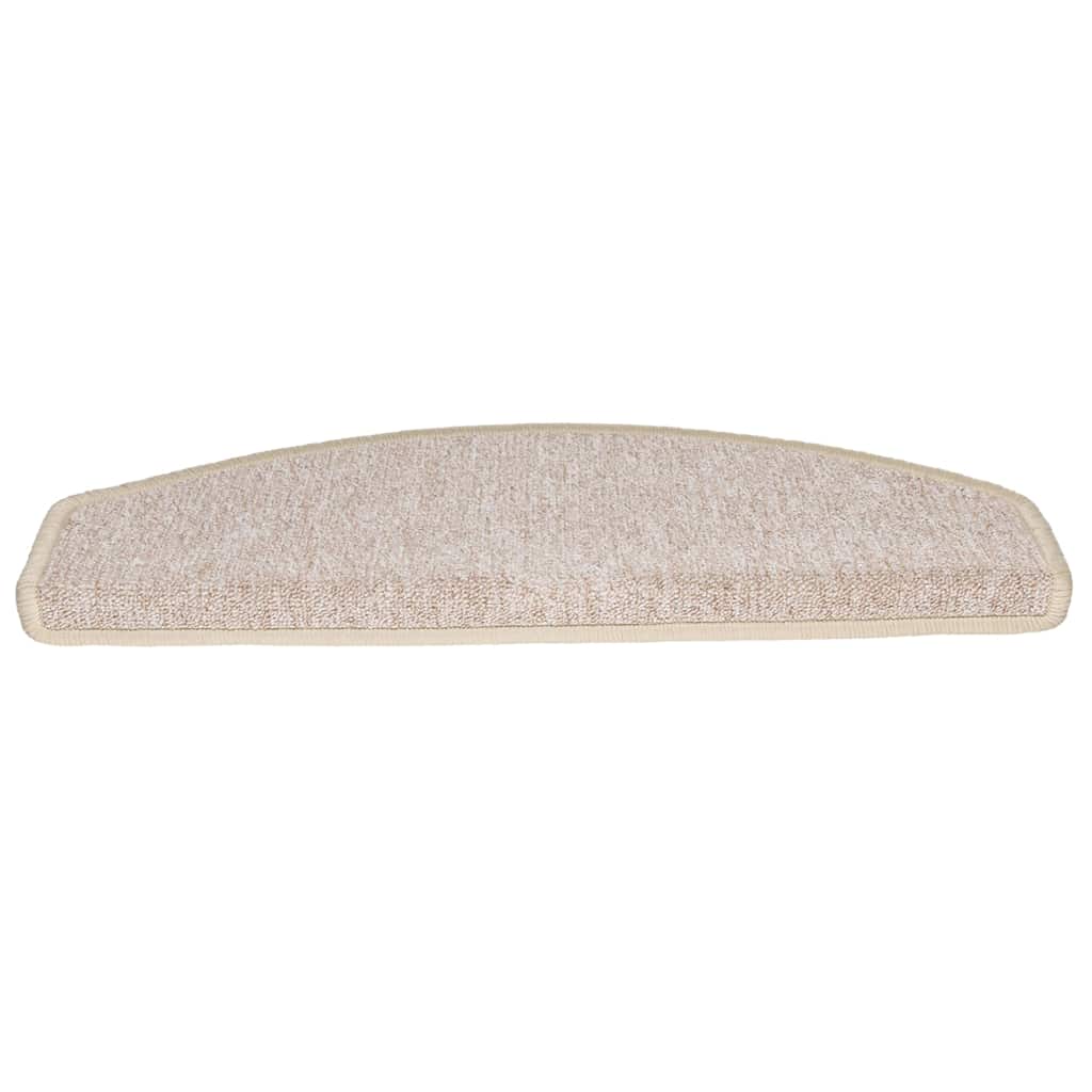 Tappetini per scale 20 pz 65x24x4 cm tortora semicircolari grandi