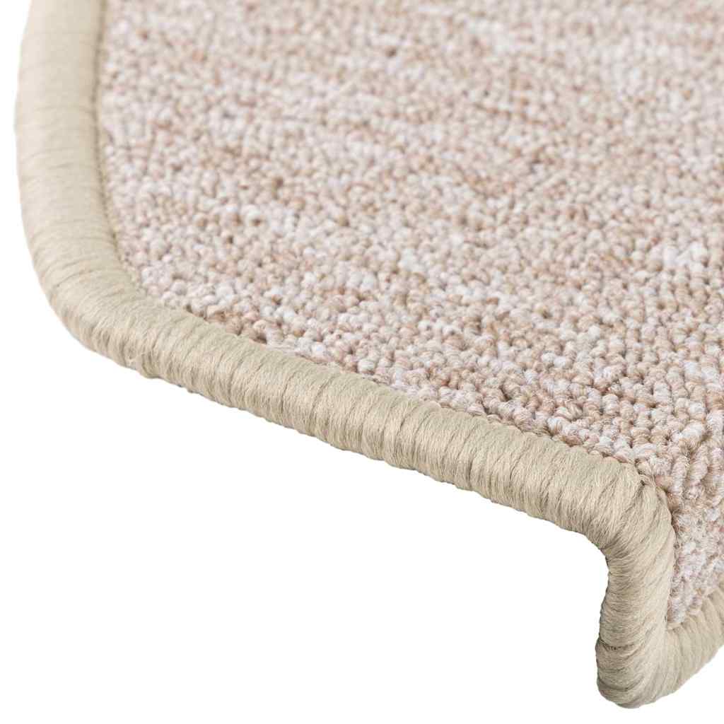 Tappetini per scale 20 pz 65x24x4 cm tortora semicircolari grandi