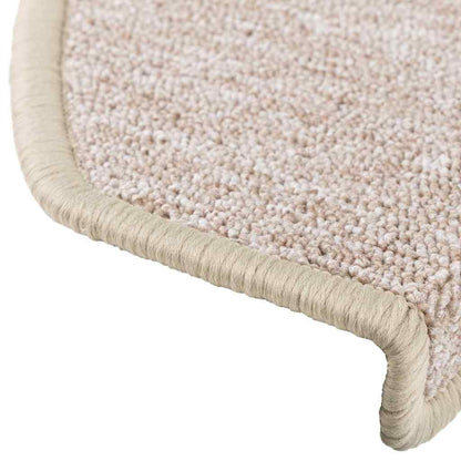 Tappetini per scale 20 pz 65x24x4 cm tortora semicircolari grandi