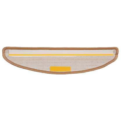 Tappetini per scale 30 pz 56x17x3 cm Beige Semicircolari | homemem39