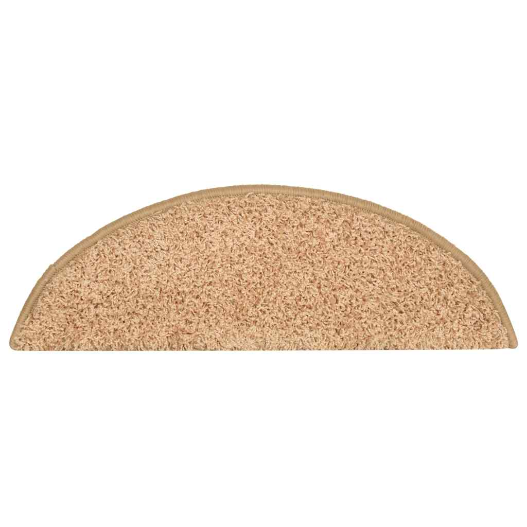 Tappetini per scale 30 pz 56x17x3 cm Oro Semicircolari | homemem39