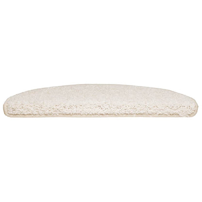 Tappetini per scale 30 pz 65x21x4 cm Bianco Semicircolari Grandi