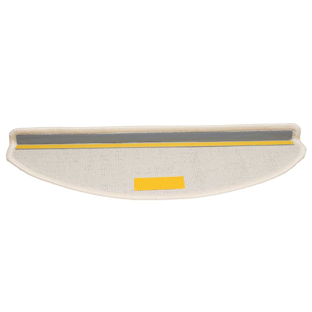 Tappetini per scale 30 pz 65x21x4 cm Bianco Semicircolari Grandi | homemem39
