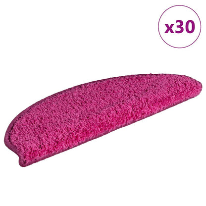 Tappetini per scale 30 pz 65x21x4 cm rosa semicircolari grandi | homemem39