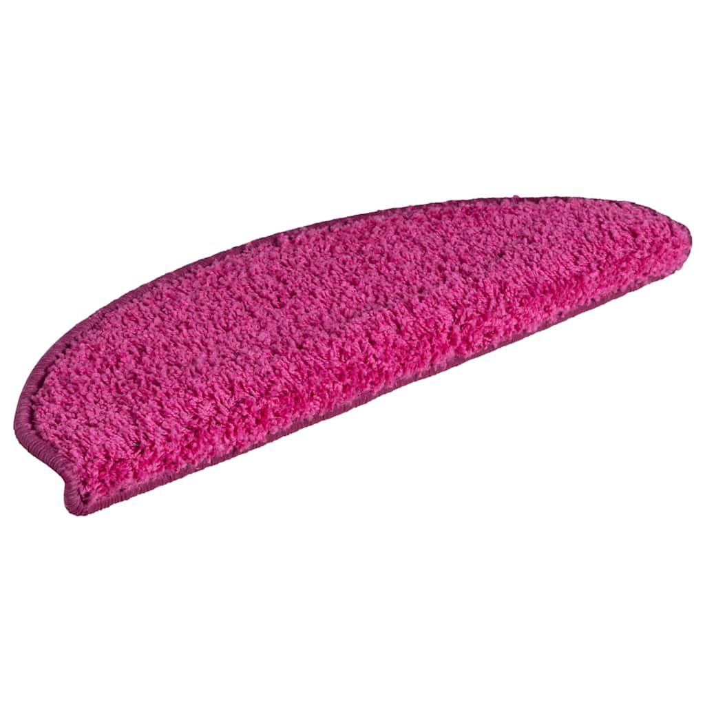Tappetini per scale 30 pz 65x21x4 cm rosa semicircolari grandi | homemem39