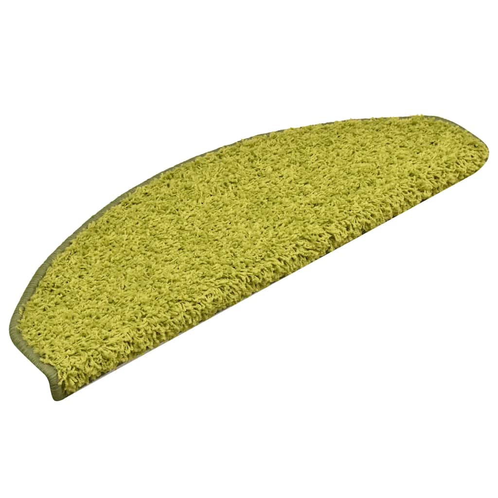 Tappetini per scale 30 pz 65x21x4 cm Verde Semicircolari Grandi | homemem39