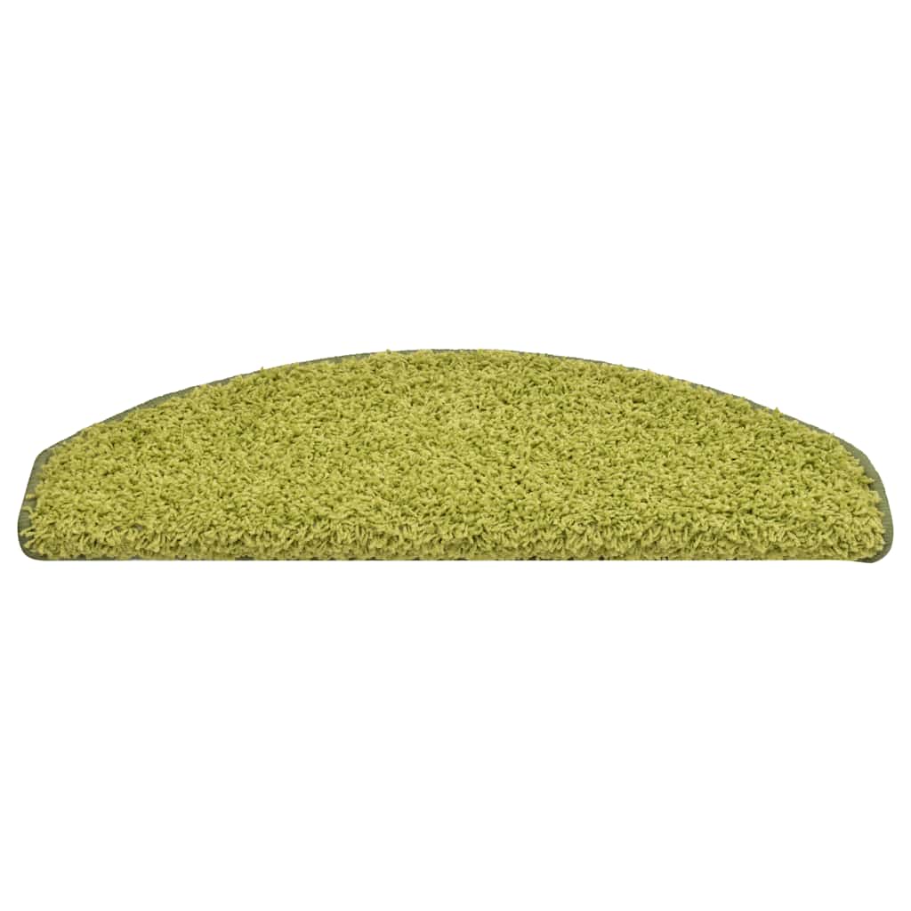 Tappetini per scale 30 pz 65x21x4 cm Verde Semicircolari Grandi | homemem39