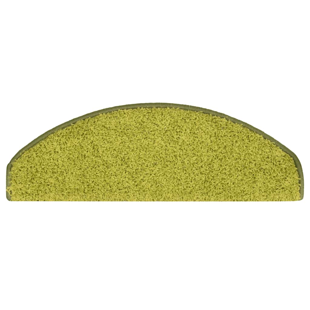 Tappetini per scale 30 pz 65x21x4 cm Verde Semicircolari Grandi | homemem39