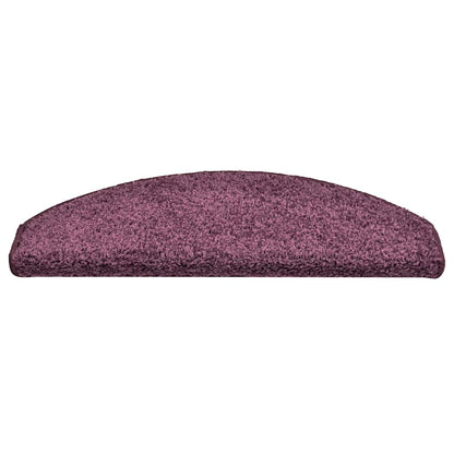 Tappetini per scale 30 pz 65x21x4 cm Viola scuro Semicircolari Grandi | homemem39