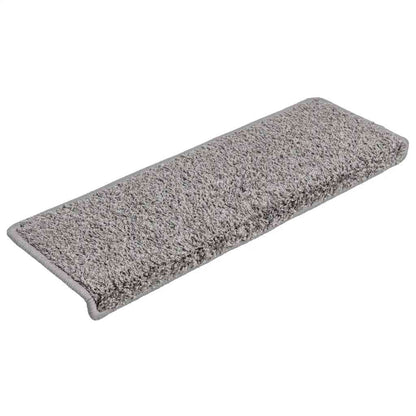 Tappetini per scale 30 pz 65x21x4 cm Grigio Bordo rettangolare | homemem39