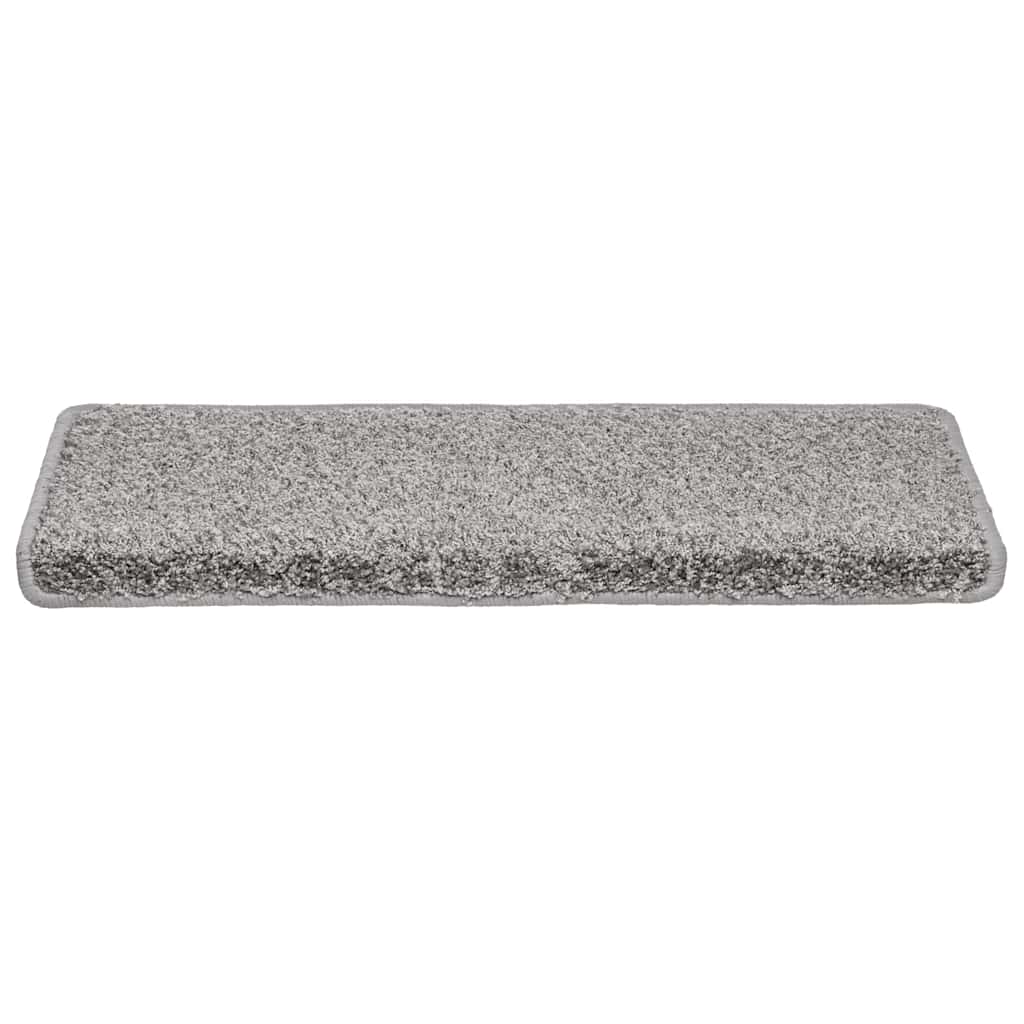 Tappetini per scale 30 pz 65x21x4 cm Grigio Bordo rettangolare | homemem39