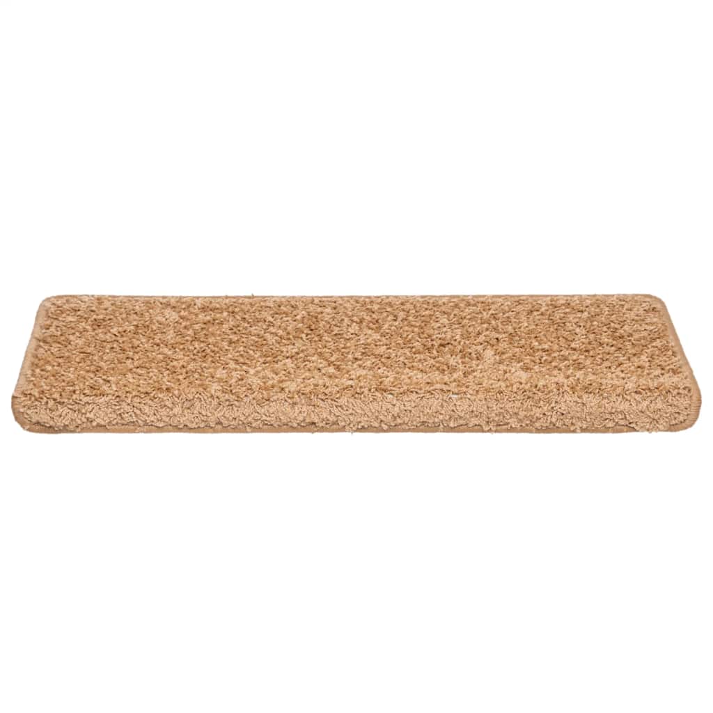 Tappetini per scale 30 pz 65x21x4 cm Beige Bordo rettangolare | homemem39