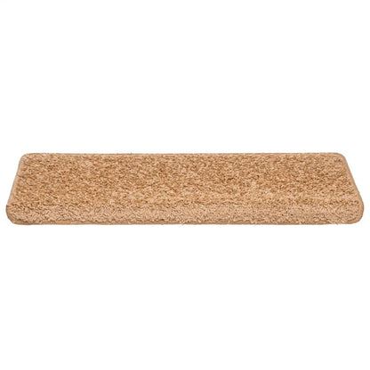 Tappetini per scale 30 pz 65x21x4 cm Beige Bordo rettangolare | homemem39