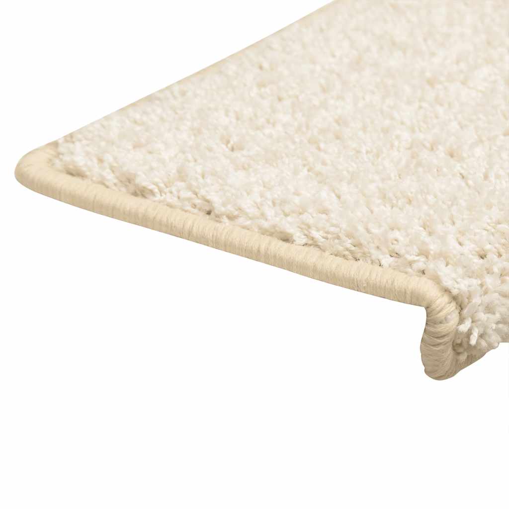 Tappetini per scale 30 pz 65x21x4 cm bianchi con bordo rettangolare | homemem39
