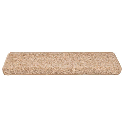 Tappetini per scale 30 pz 65x21x4 cm Oro Bordo rettangolare