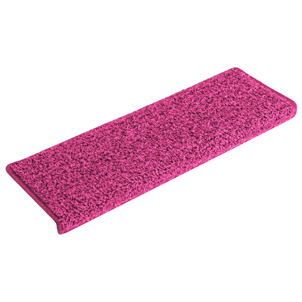 Tappetini per scale 30 pz 65x21x4 cm Rosa Bordo rettangolare | homemem39