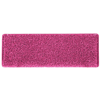 Tappetini per scale 30 pz 65x21x4 cm Rosa Bordo rettangolare | homemem39