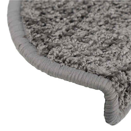 Tappetini per scale 20 pz 65x21x4 cm Grigio Semicircolari Grandi