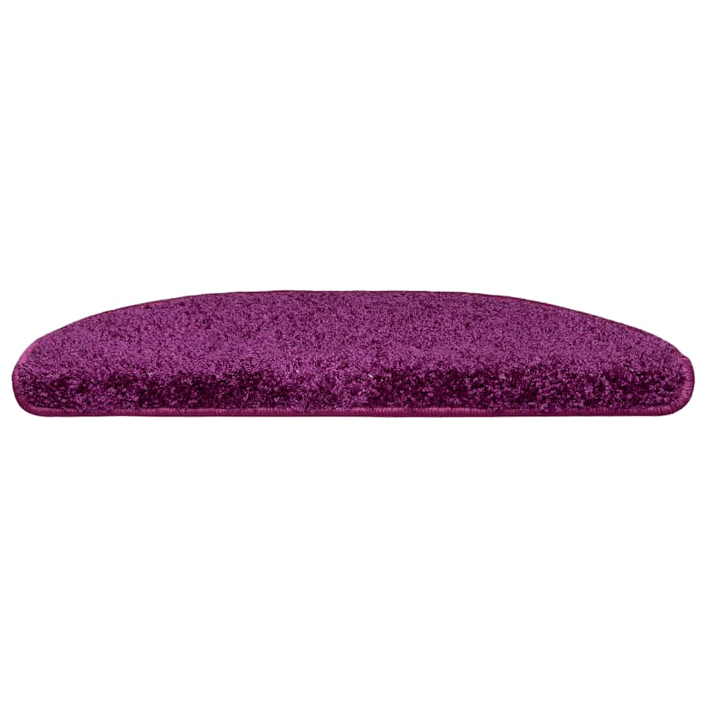 Tappetini per scale 20 pz 65x21x4 cm Viola Semicircolari Grandi | homemem39