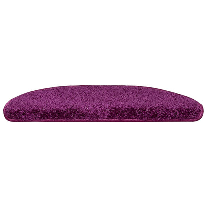 Tappetini per scale 20 pz 65x21x4 cm Viola Semicircolari Grandi | homemem39