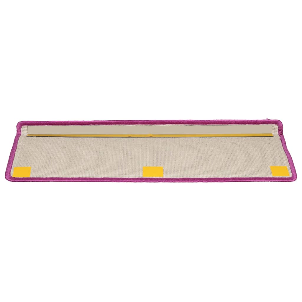 Tappetini per scale 20 pz 65x21x4 cm Viola Bordo rettangolare | homemem39