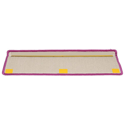 Tappetini per scale 20 pz 65x21x4 cm Viola Bordo rettangolare | homemem39